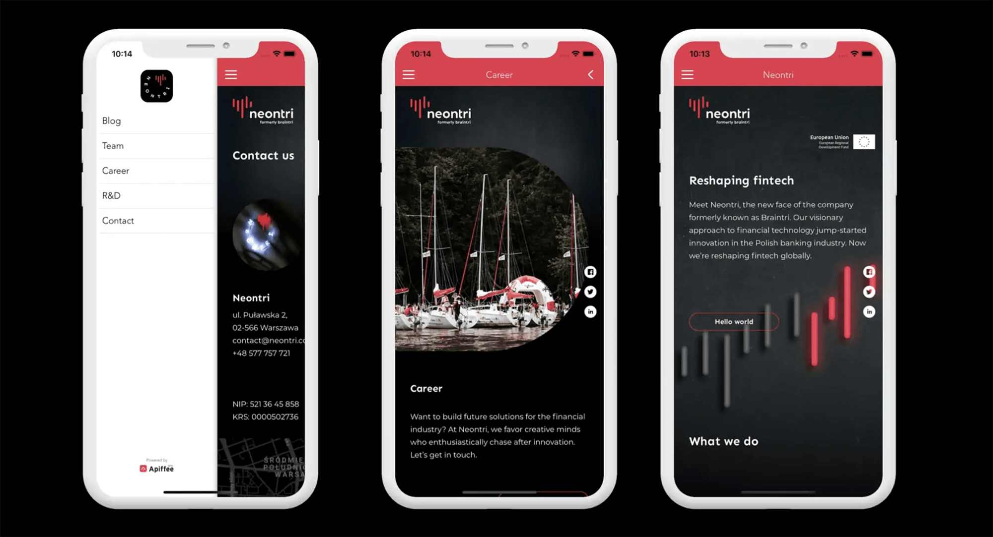 Mobile phones with an appifee app