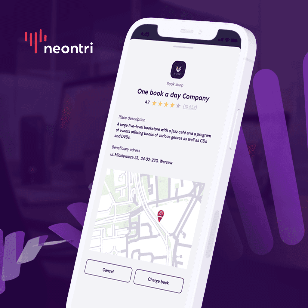 A banking app with AI solutions on mobile phone