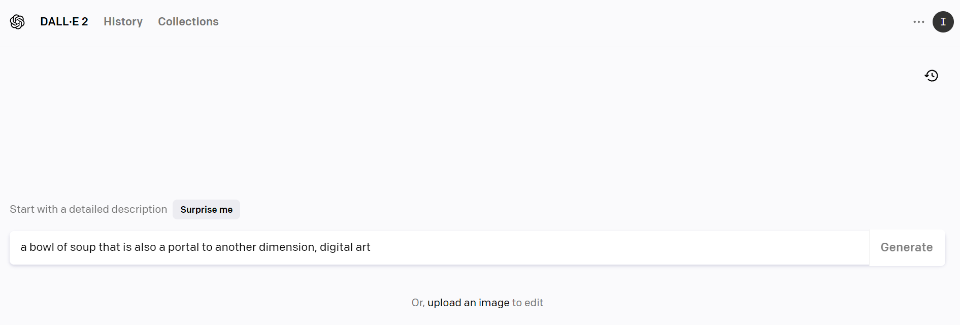 Dalle 2 chat window