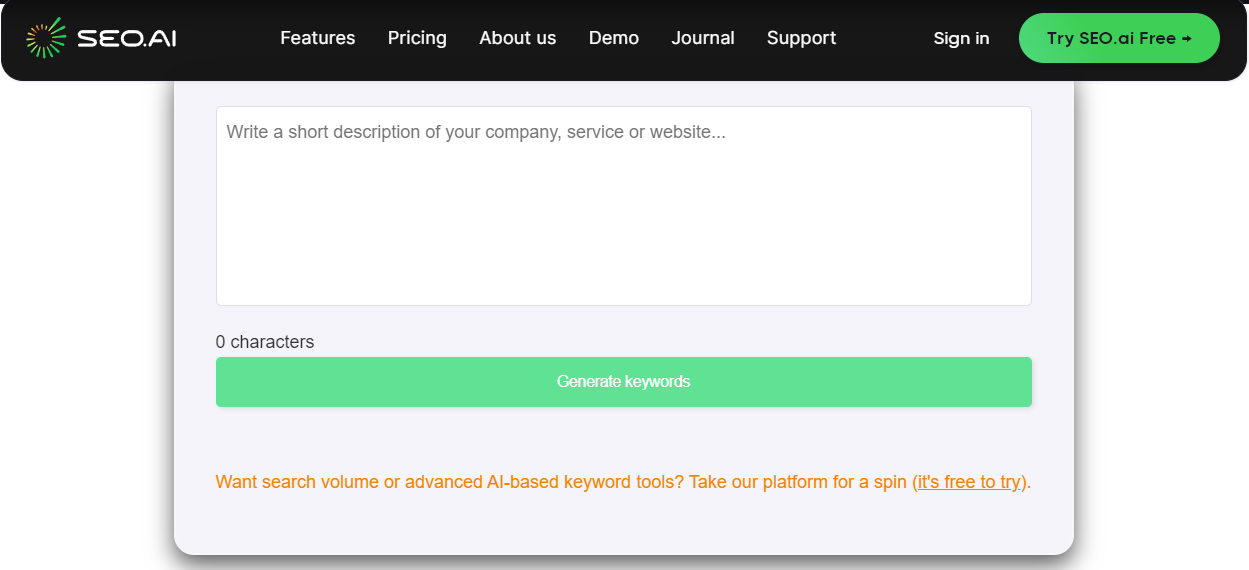 SEO AI tool