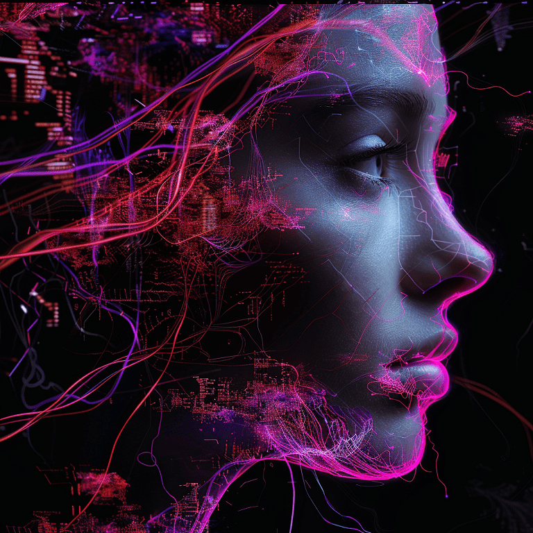 A profile of a woman