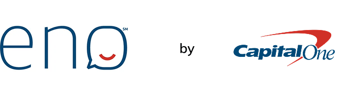 The logo of chatbot Eno from Capital One