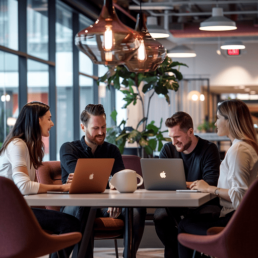 people working together