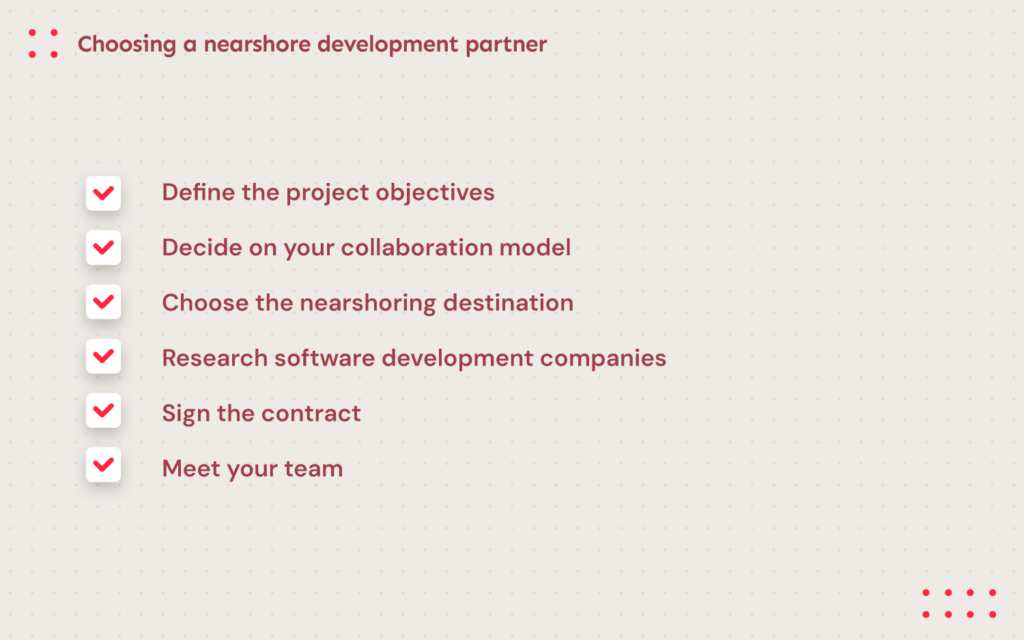 Choosing nearshore development partner: Step-by-step guide