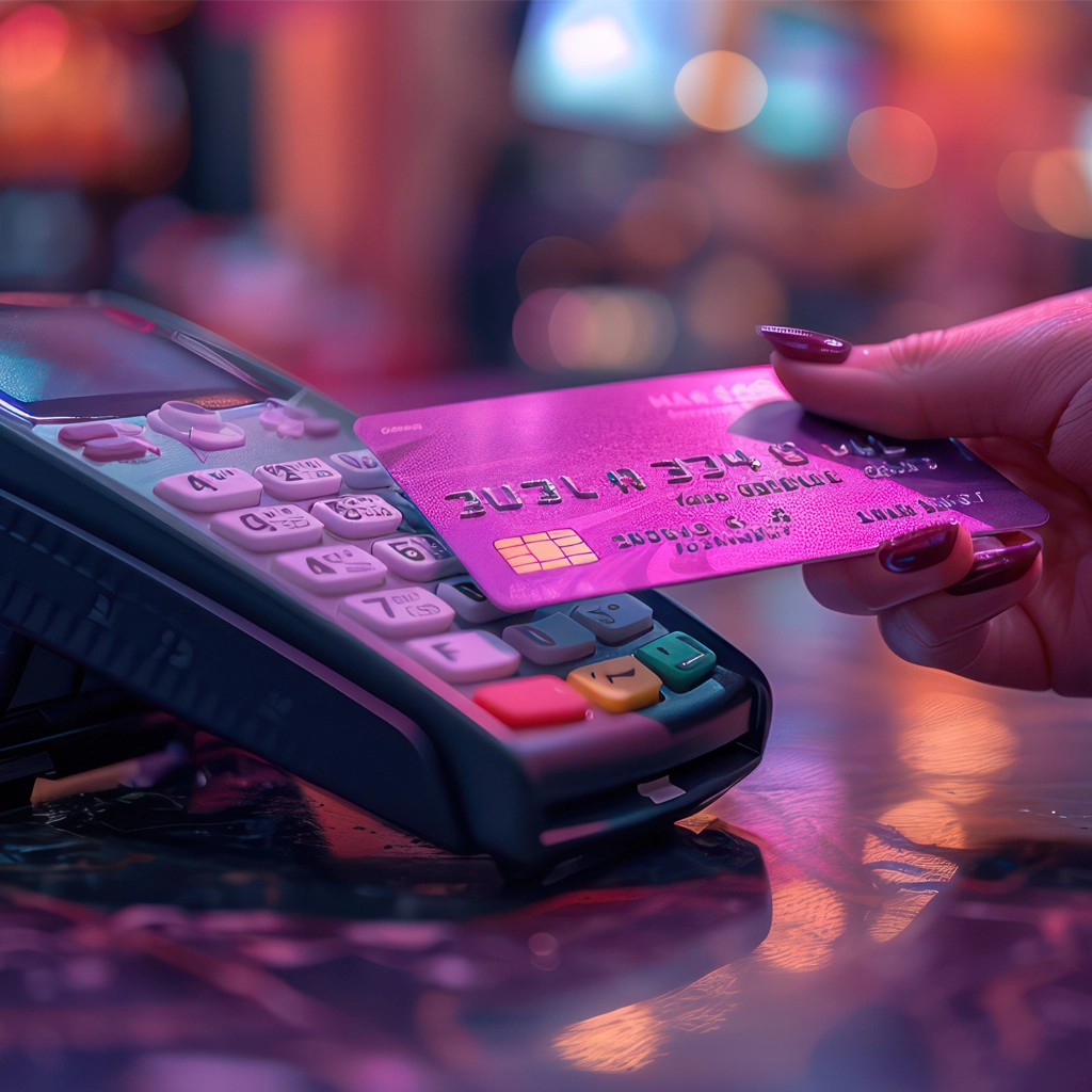 The customer is using a payment gateway to pay for the shopping