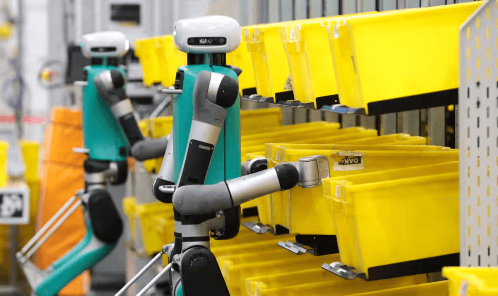 Amazon-how AI is used in robotics and logistics in Amazon warehouses