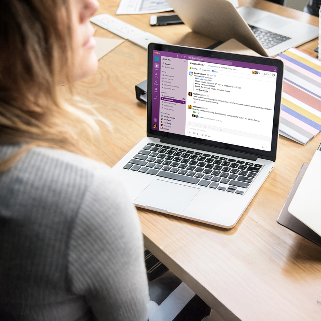 Laptop screen with one of the most popular collaboration tools for software development teams
