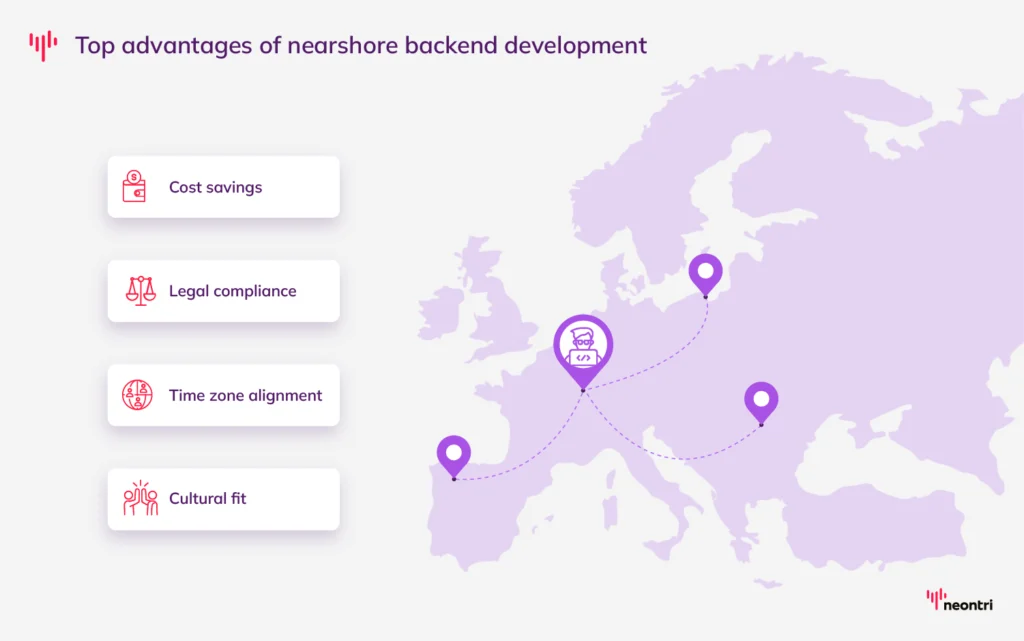 Four main benefits of nearshore backend development