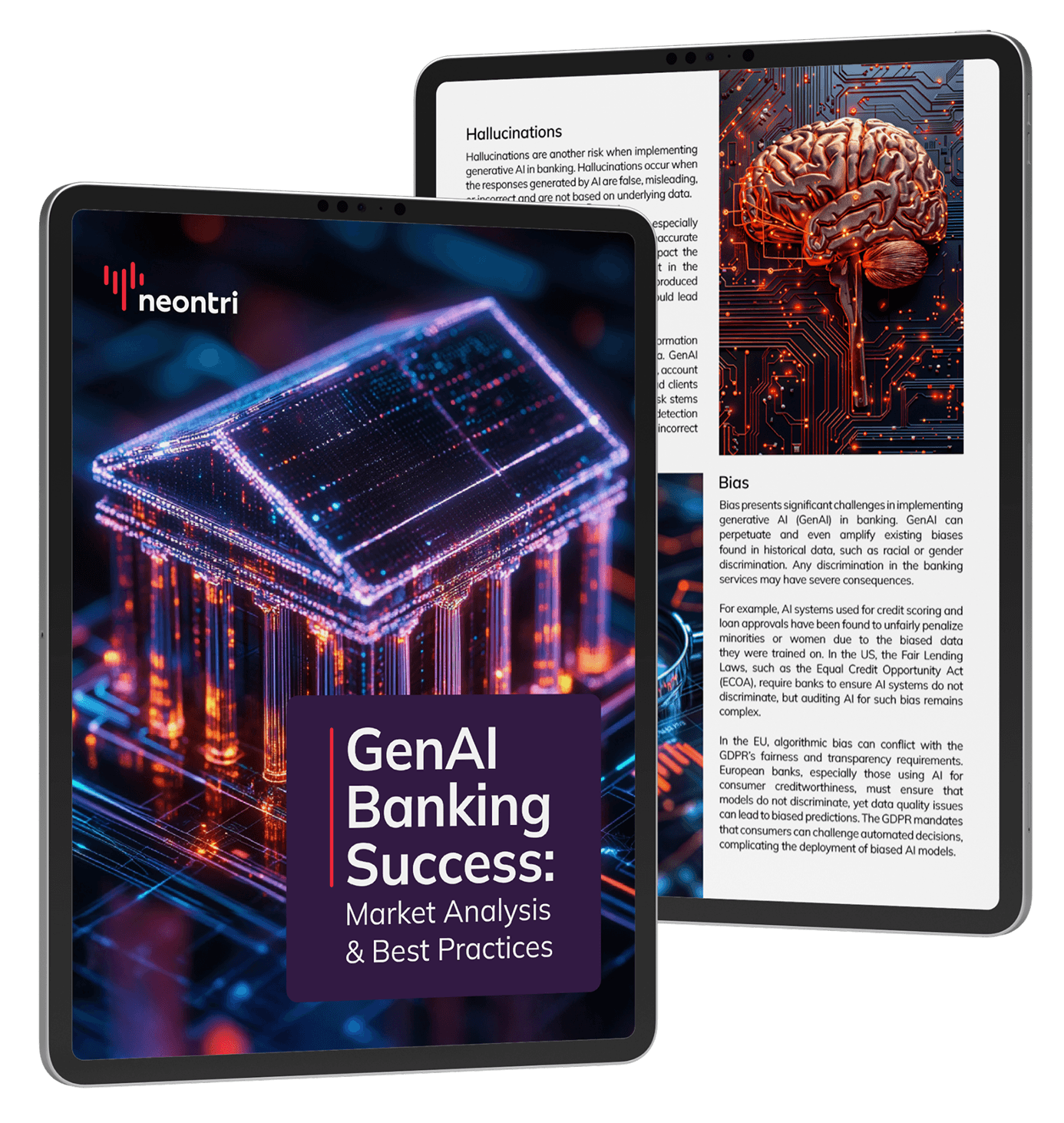 devices mockup with pdf pages preview