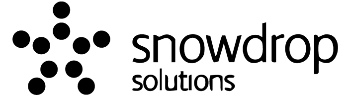Snowdrop logo black