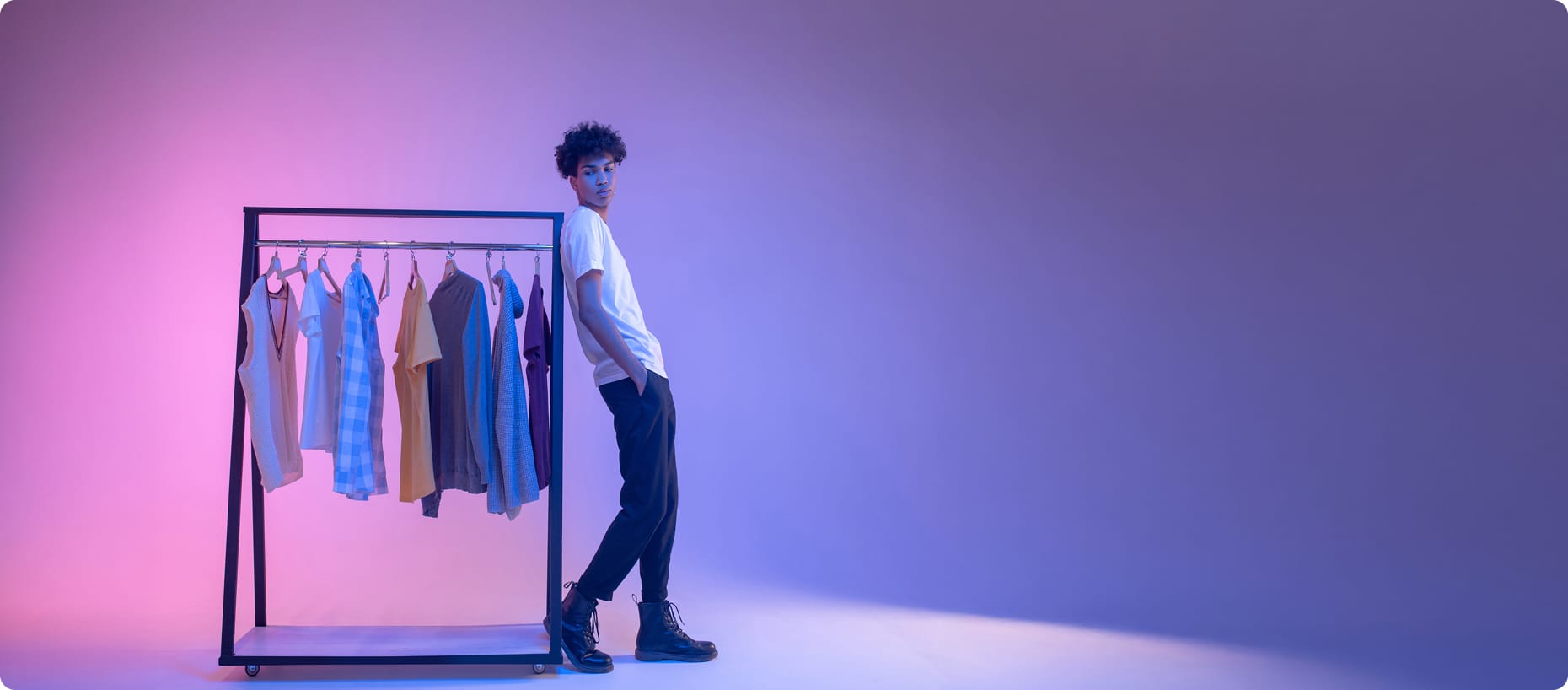 man with clothes