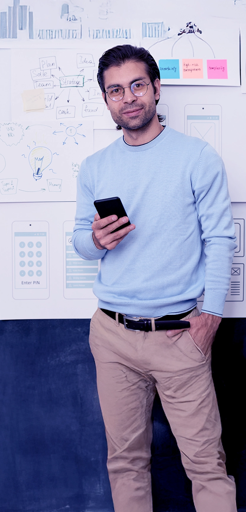 mobile app auditor against the whiteboard