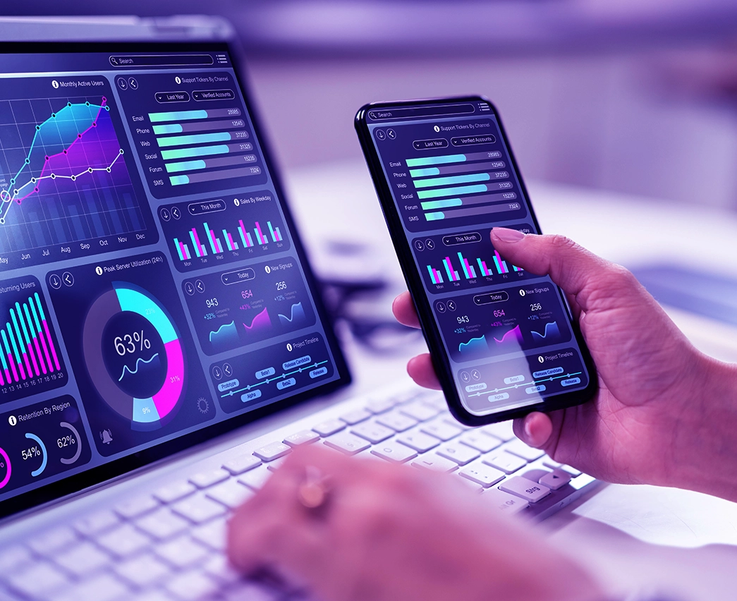 mobile app analytic charts