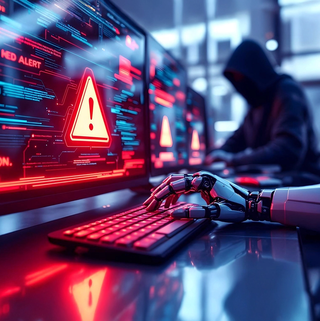 AI fraud detection in financial services seen on the computer screen