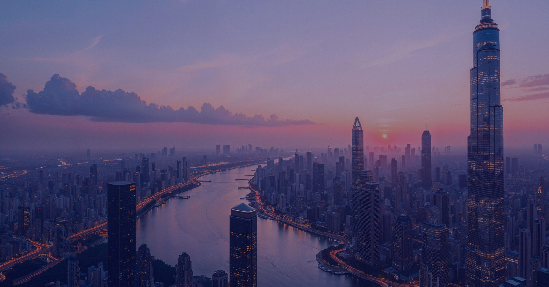 Futuristic moder city