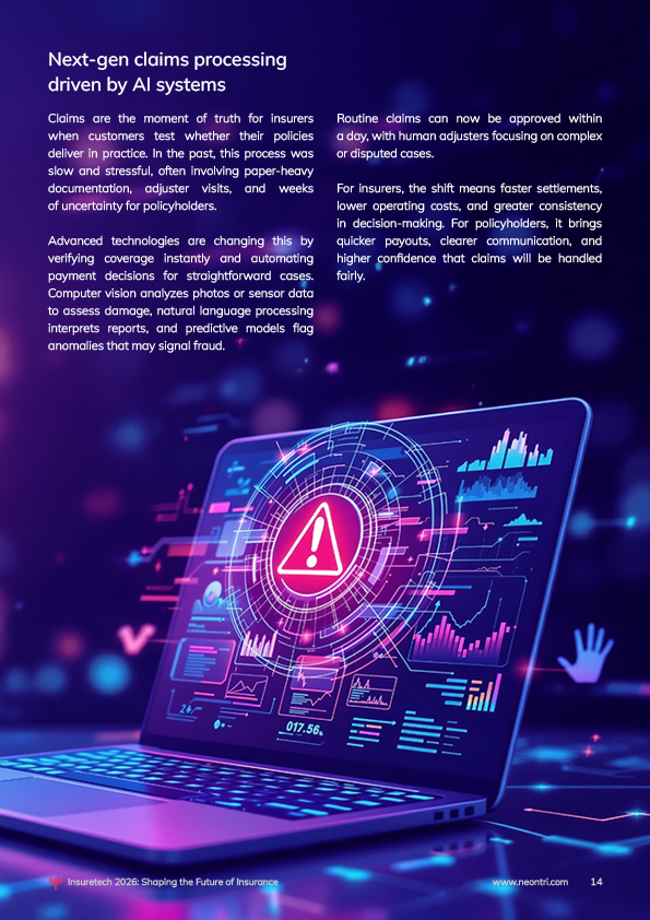 Digital laptop with warning symbol
