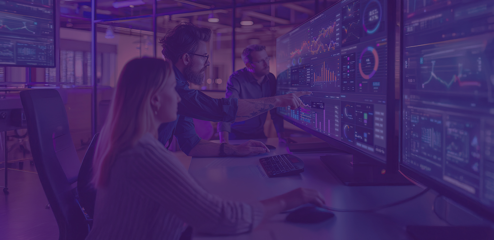 fintech dev team working