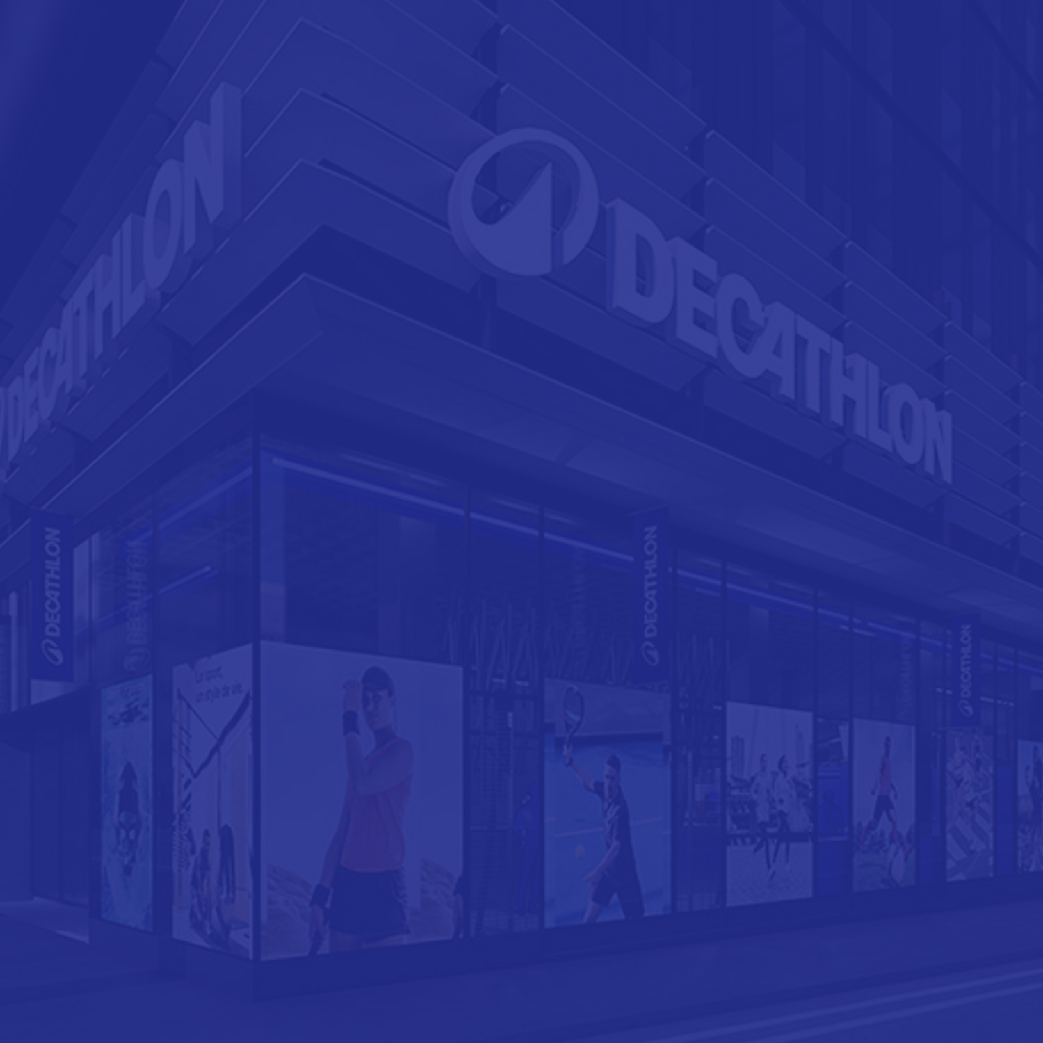 decathlon logo background