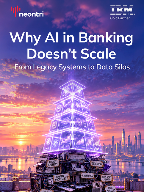 Holographic banking platform rising above legacy systems and technical debt
